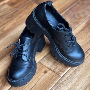 Madden Girl Black Lace-Up Boots